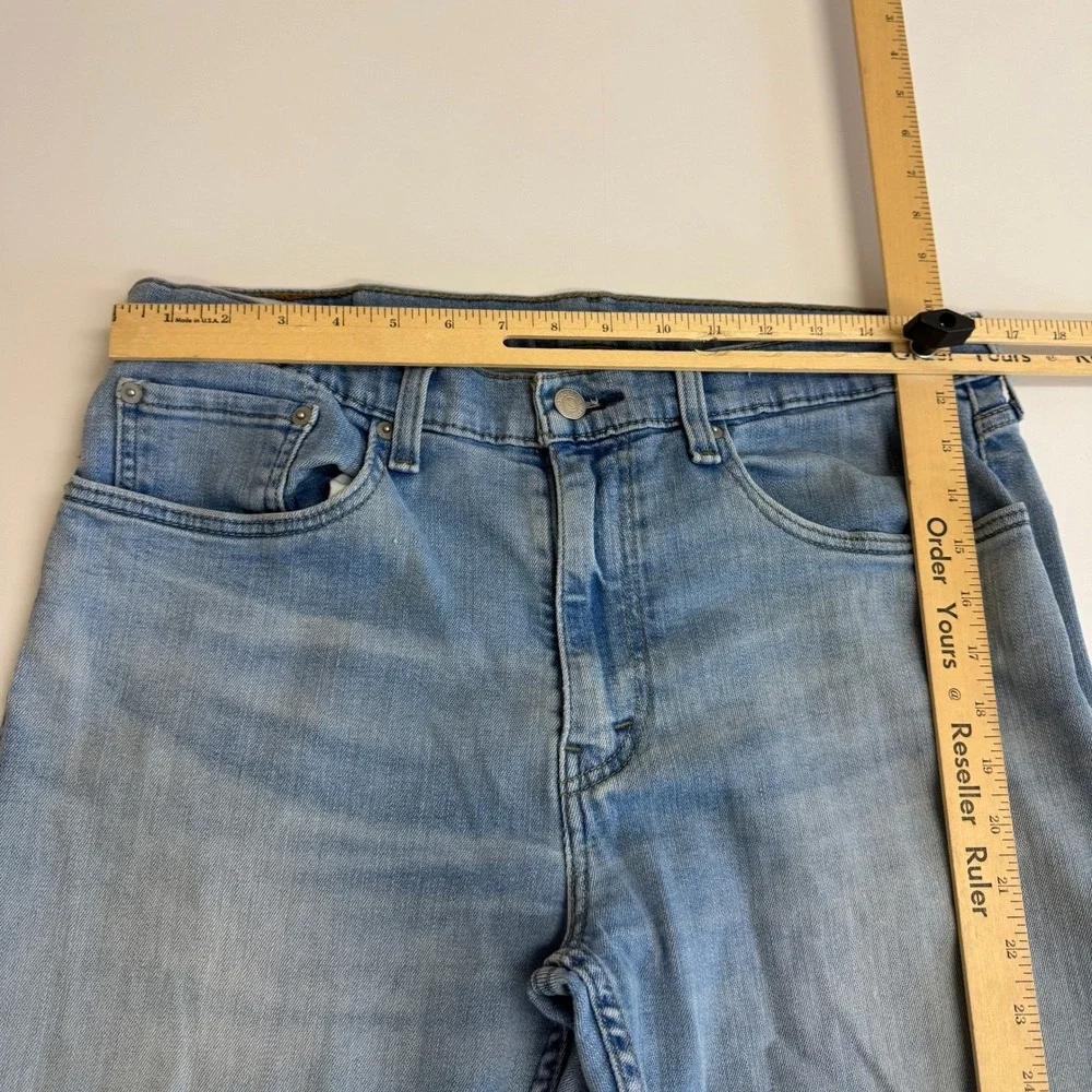 Levis 502‎ Jeans Mens W34 L29 Blue Light Wash Tapered Fit Denim Pants